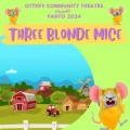three blonde mice